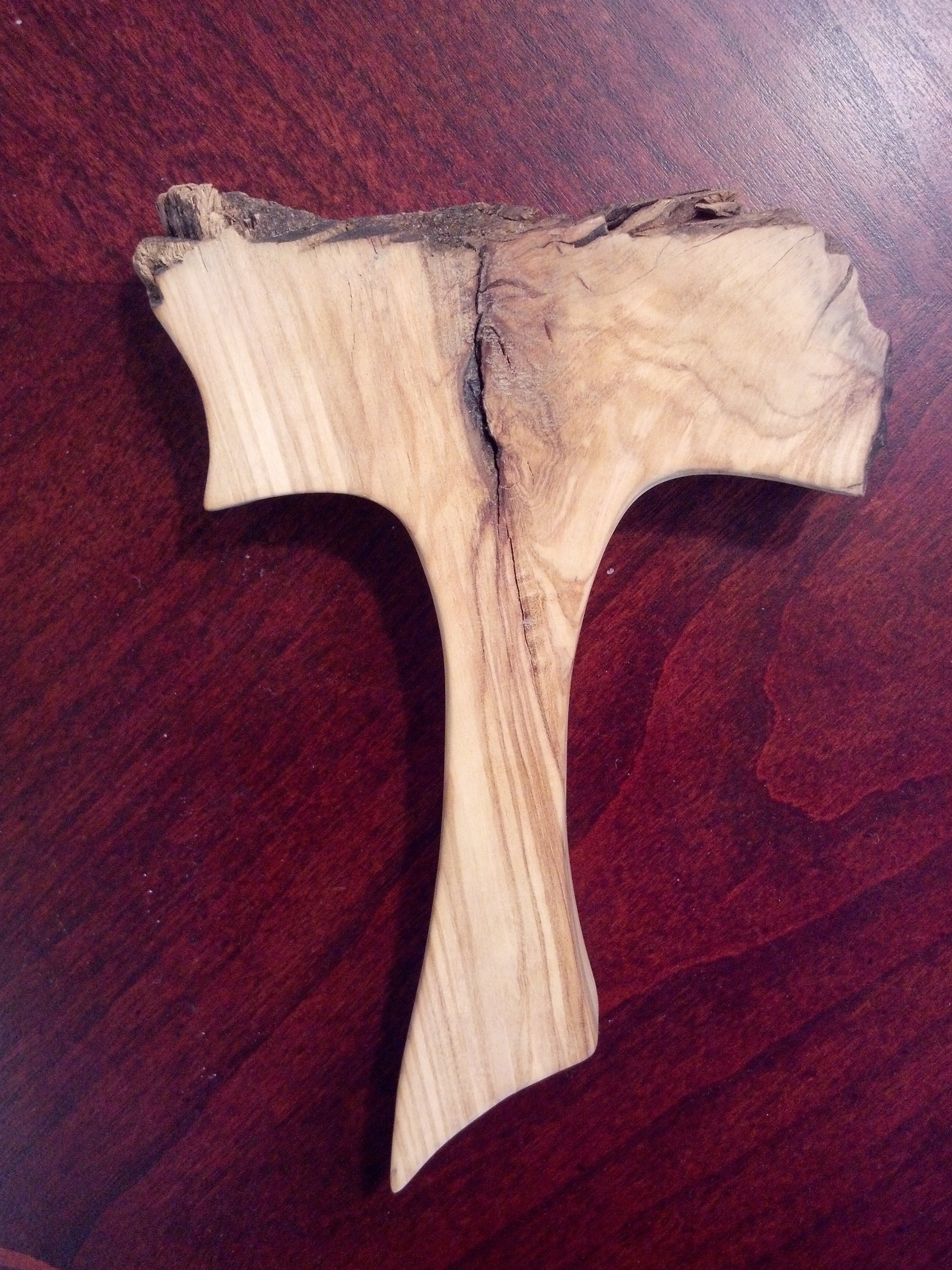 Tau Cross made out of olive wood